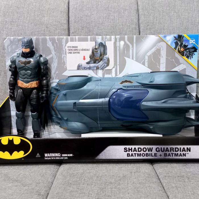 HOT SALE BATMAN DC BATMAN 12 INCH SHADOW GUARDIAN : BATMOBILE + BATMAN ORIGINAL - MAINAN FIGURE