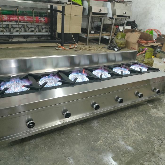 kompor gas 6 tungku stove 6 buner api besar