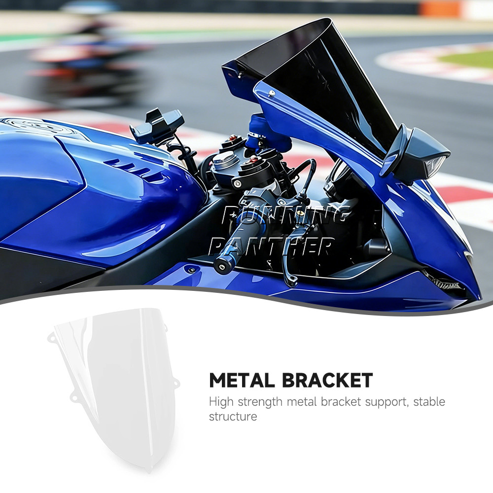 FOR YAMAHA YZF-R7 R7 2021-2025 YZF-R6 R6 2017-2024 MOTORCYCLE FRONT WINDSHIELD WINDSCREEN WIND