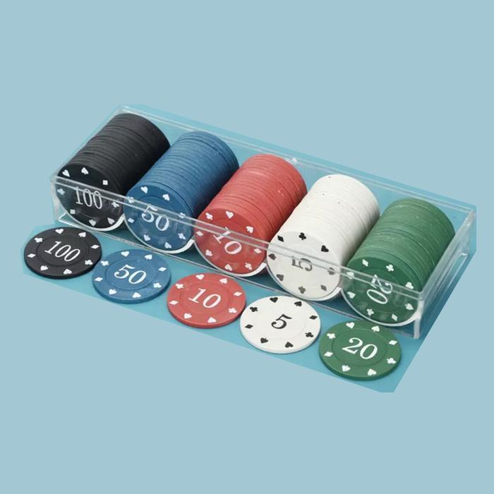 NEW PRODUCT MINICART MAHJONG CHIP KOIN CHIP ANGKA 10, 20, 50, 100 ISI 160 PCS