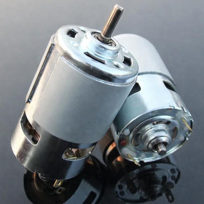 Motor Fan Dinamo DC RS 775 12v RS775 High Speed Torsi Double Dual Shaft High Mesin Power Tools 24v