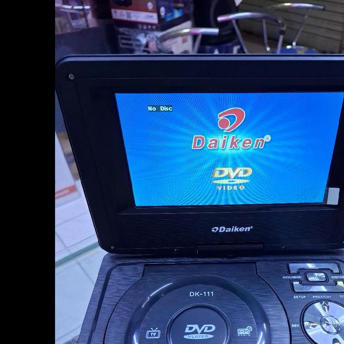 Premium Dvd Daiken Portable Dvd Vcd Mp3 Mp4 Cd Tv Usb 9"Inch Daiken Original