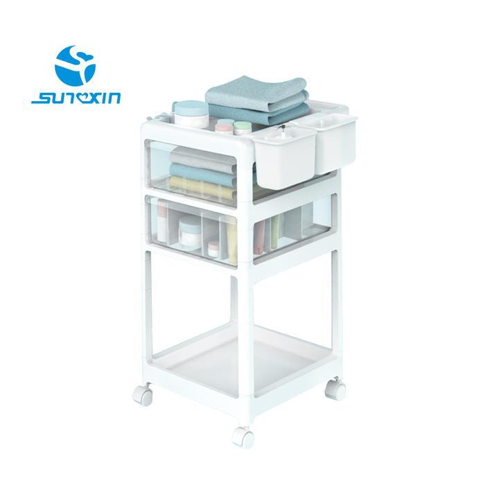 YOMI- Rak Trolley dorong S80/ Rak Aesthetic / Rak penyimpanan bayi / Laci penyimpanan / cabinet bayi