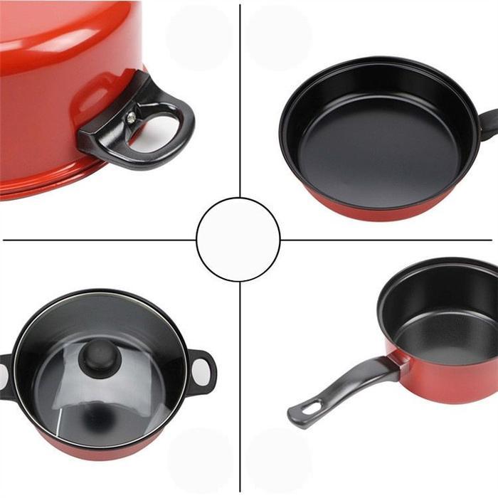 SPECIAL PANCI TEFLON SET 3IN1 TEFLON ANTI LENGKET WAJAN ALUMINIUM SET TEFLON WAJAN BESAR TEFLON