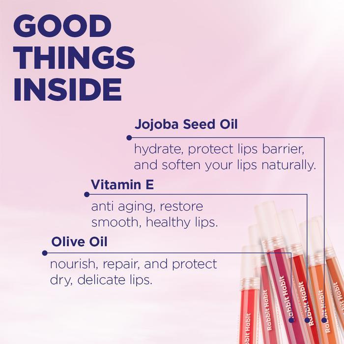 TERLARIS Rabbit Habit Velveteen Matte Lip Cream Natural Matte Finish, Smudge-Proof, Vegan &