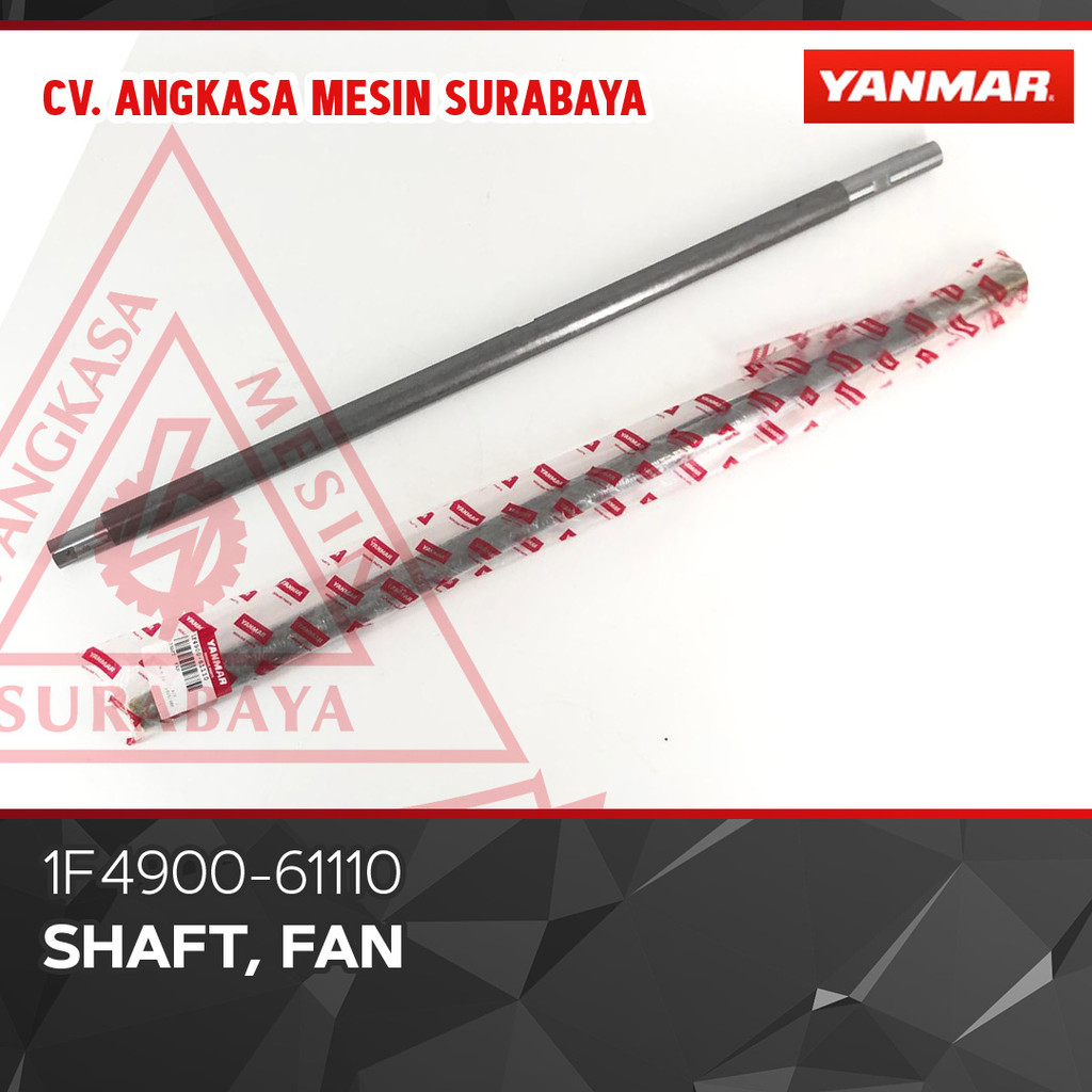 Spare Part Yanmar Agri HW 100% Original Yanmar| 1F4900-61110 |SHAFT, FAN