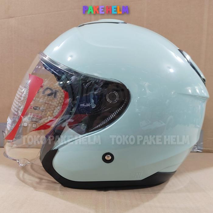 Helm Kyt Kyoto Sage Green Hijau Half Face
