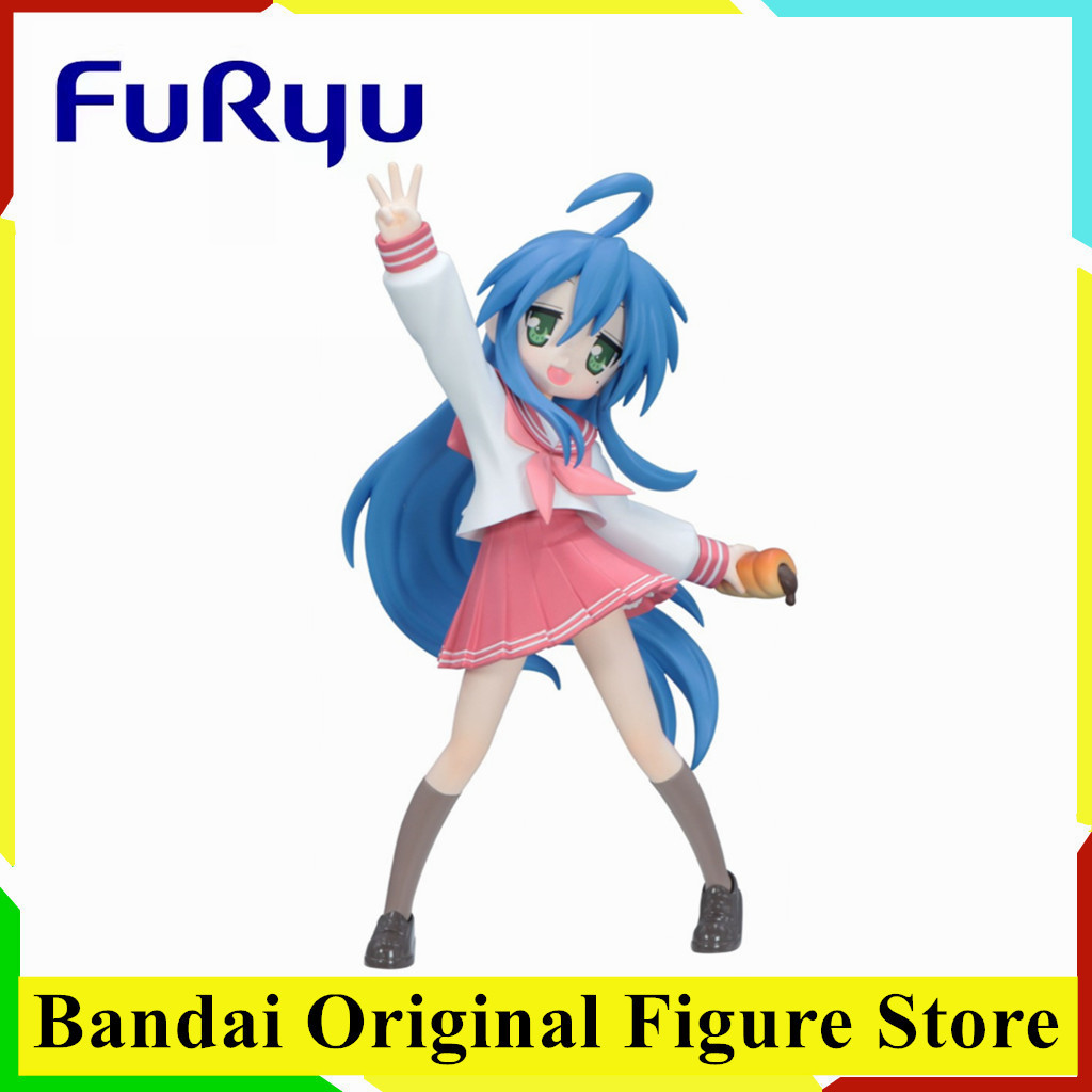 Original FuRyu Lucky Star Izumi Konata Trio-Try-iT Figure Action Figure Toys PVC Model Collection