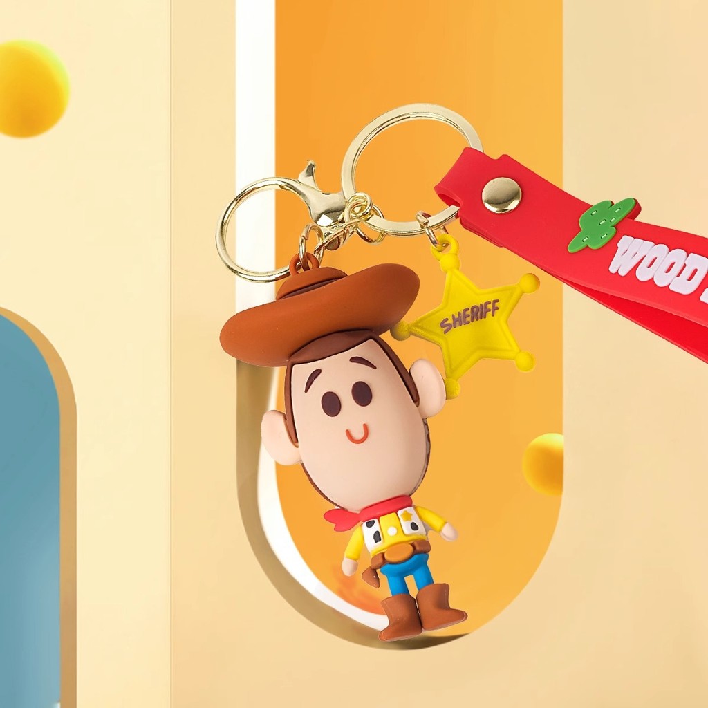 Disney Authentic Toy Story Keychain, Toy Pendant, Doll, Buzz Lightyear Gift Accessory