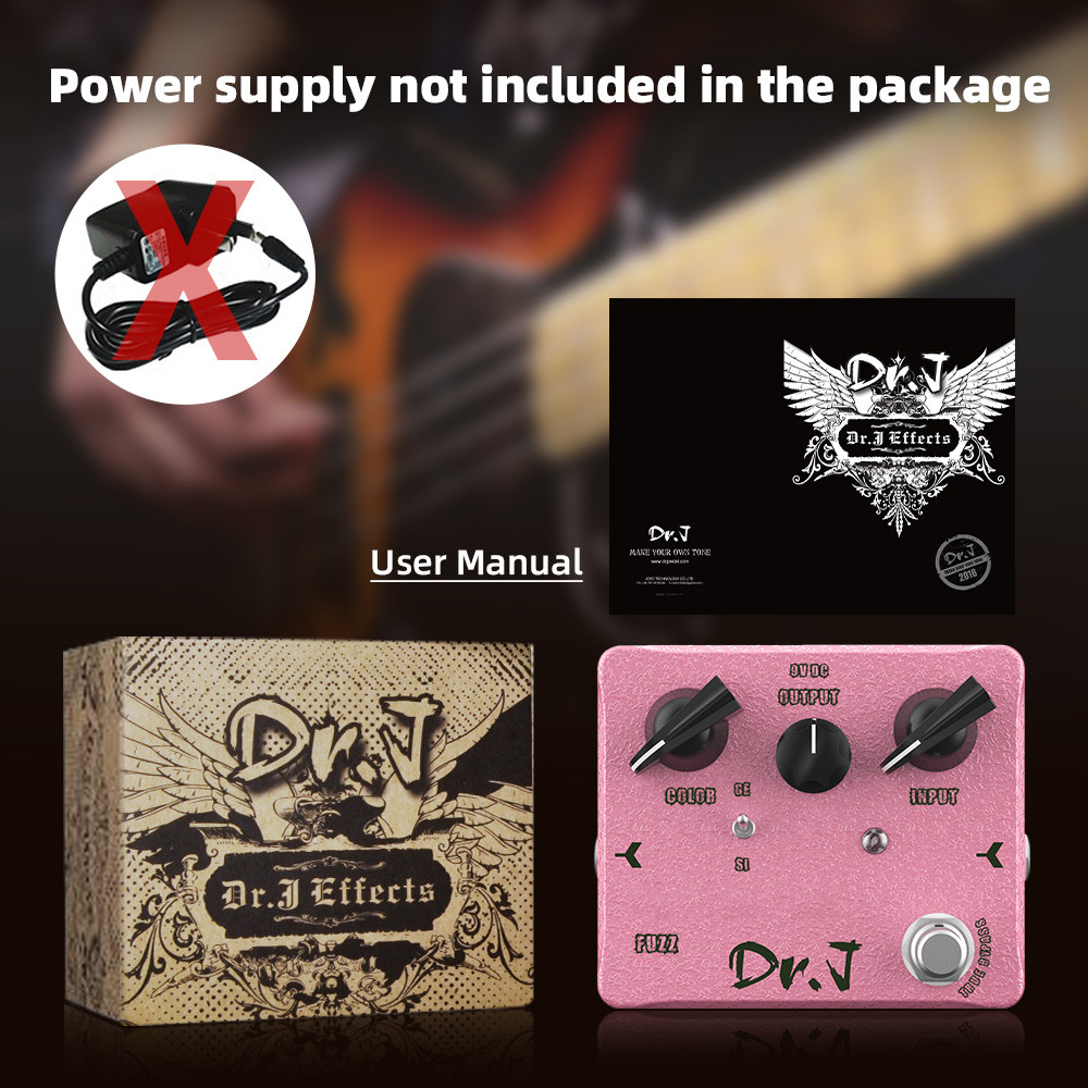 JOYO Dr. J Series D56 PLANES WALKER FUZZ Guitar Effect Pedal Classic & Modern Tone Fuzz Pedal Bypass