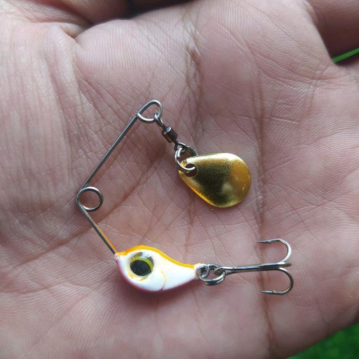 BISA COD UMPAN PANCING LURE CASTING GABUS MINI V SPINER 7GR