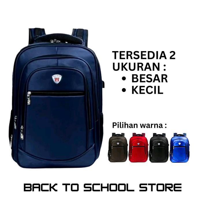 Tas Ransel Pria Wanita Polo Tas Laptop 16/20 Inch Tas Sekolah