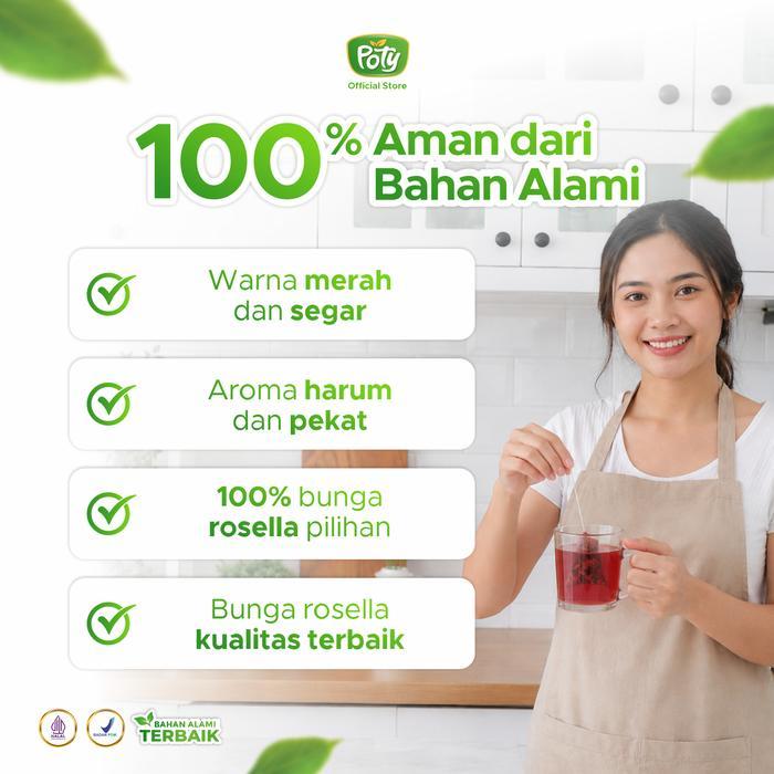 Bunga Rosela Merah Tea Premium 100 Gr Minuman Lemon Tbk
