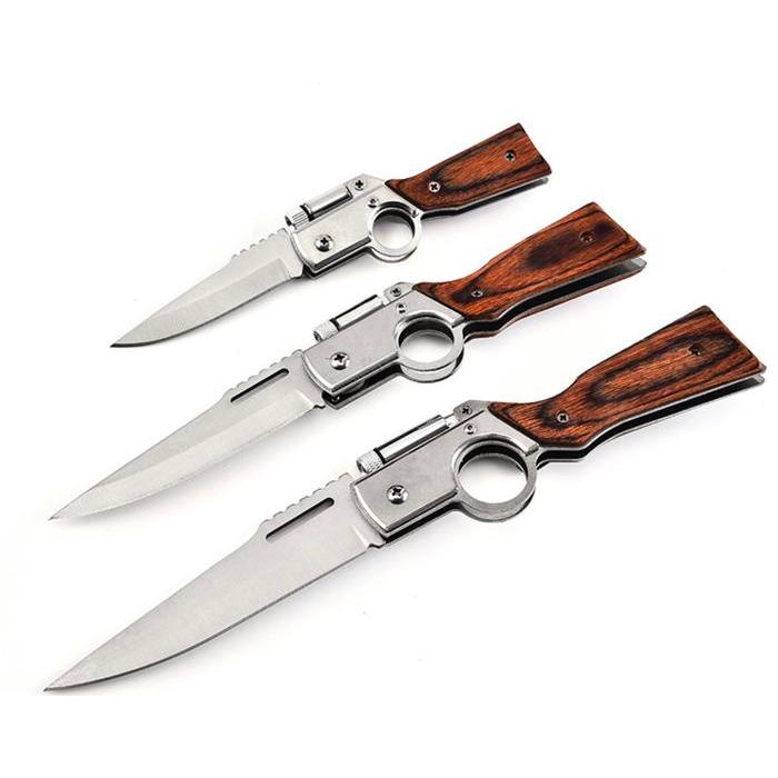 DISKON Pisau Lipat Outdoor AK47 Folding Knife Survival