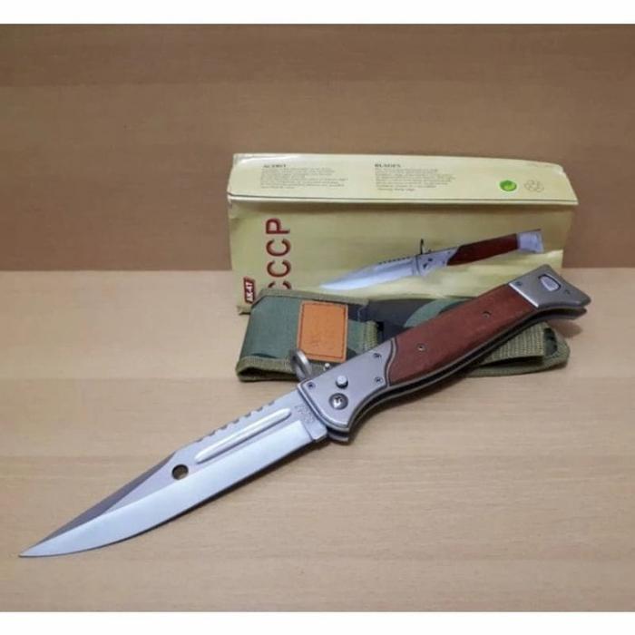DISKON PISAU LIPAT AK 47 BUSHCRHFT HUNTING SURVIVAL