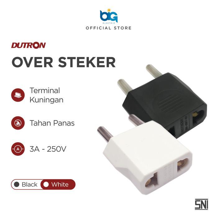 Dutron Over Steker Colokan Pipih