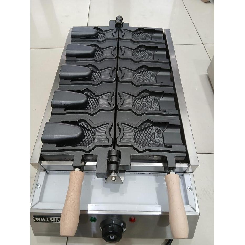 Jual Rugi Mesin Cetak Waffle Ikan Besar / Electric Fish Cake Waffle Baker Willman