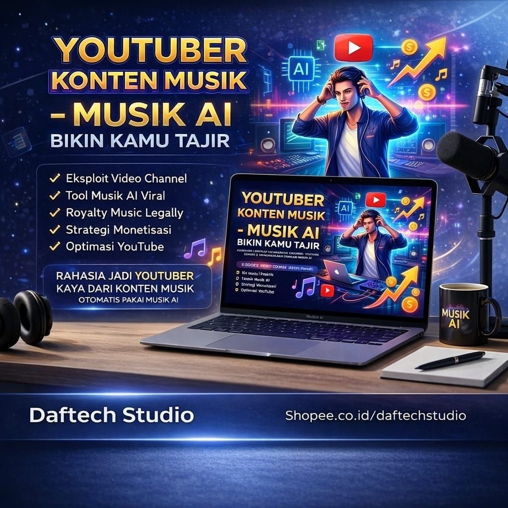 PREMIUM YOUTUBE MUSIK AI - YOUTUBER KONTEN MUSIK AI YANG BIKIN KAMU TAJIR MAMA DIGITAL