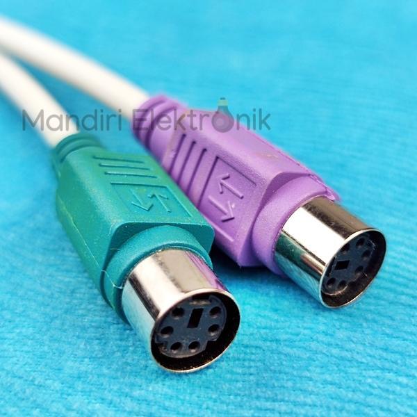 Converter Usb To Ps2 Adapter Mouse Keyboard - Converter Kabel Usb To Ps2