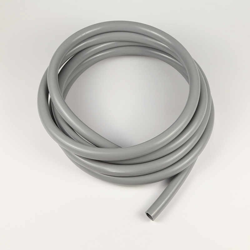 Gray Silicone Hose Fish Tank Food Grade Hose Filter Bucket in And Out of Water