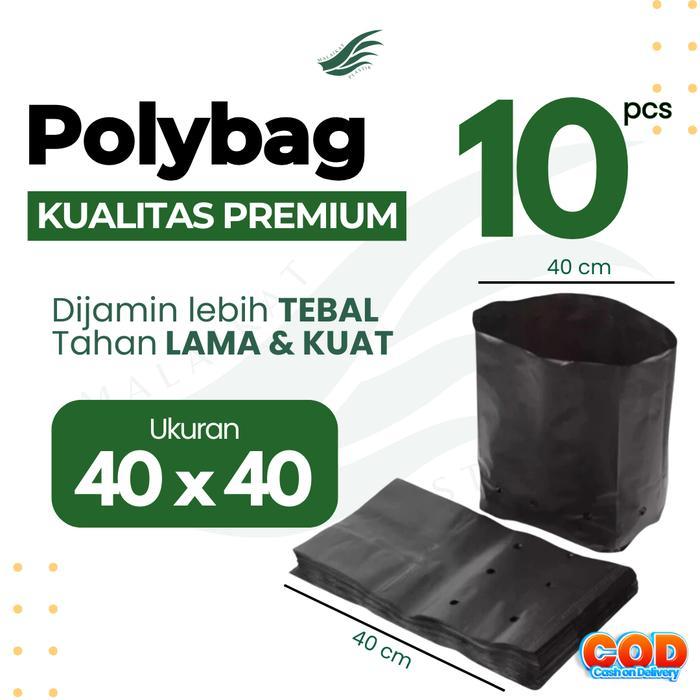 10 pcs polybag 40x40cm tebal awet polibag polibek 40 x 40 isi 10 lembar