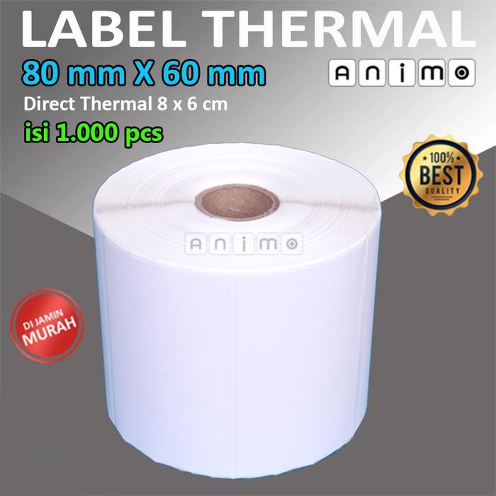 Hot Sale Label Thermal 80X60 - Barcode Thermal 80 X 60 Mm - Direct Thermal 80 Mm X 60 Mm - Stiker