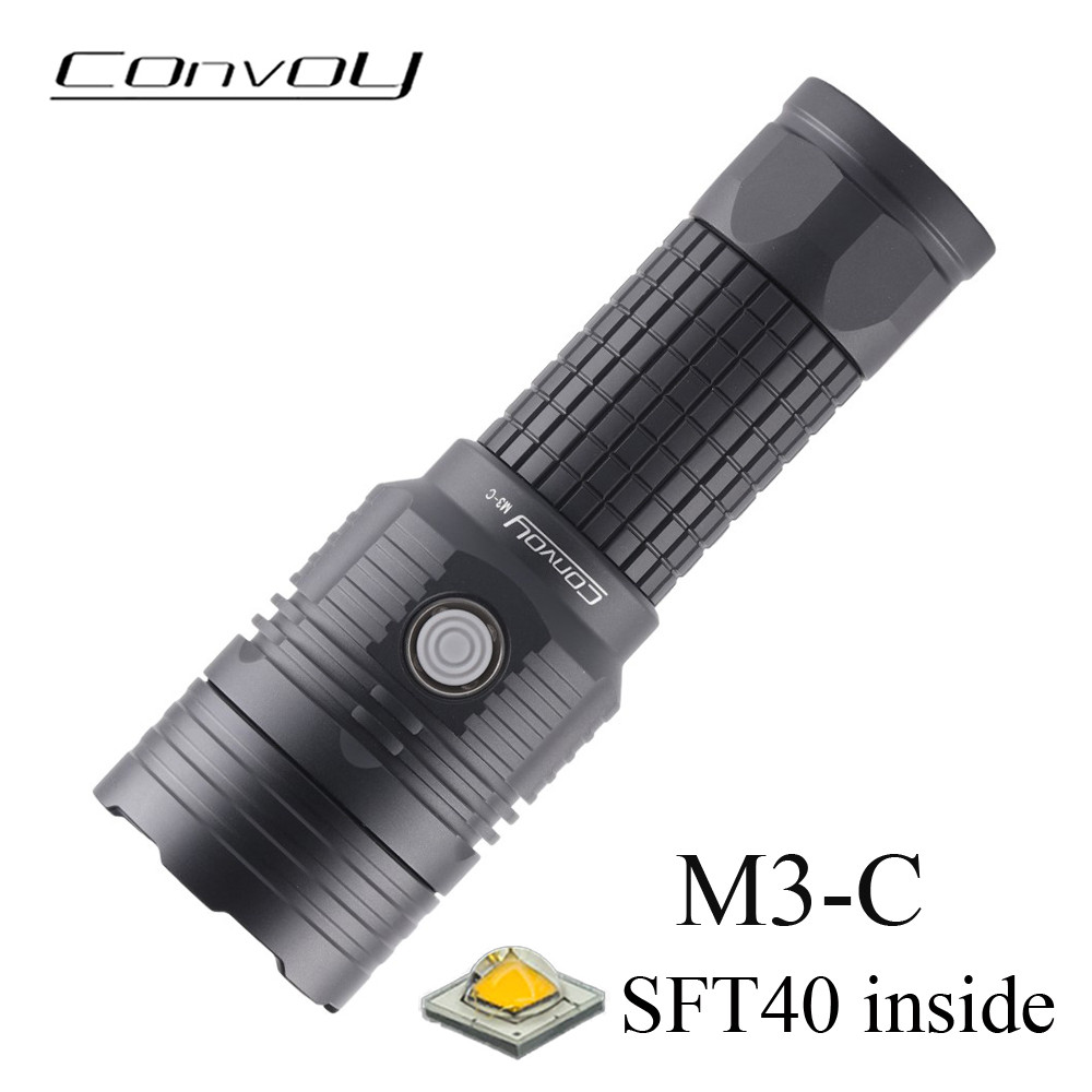 High Power Flashlight Convoy M3-C SFT40 Led Lanterna 26650 Rechargeable Tpye-C Torch Linterna
