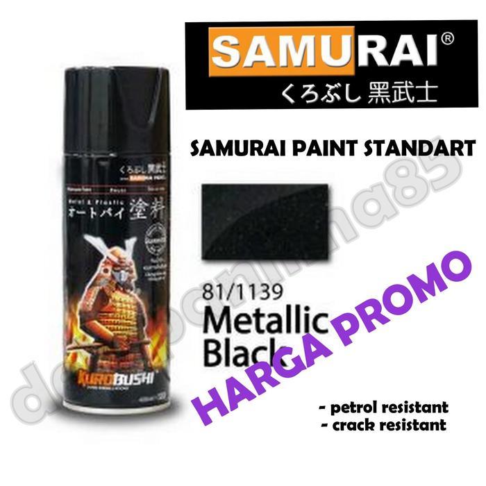 Samurai Paint 1139 METALIC BLACK/HITAM METALIK Cat Semprot/Pylox/Motor
