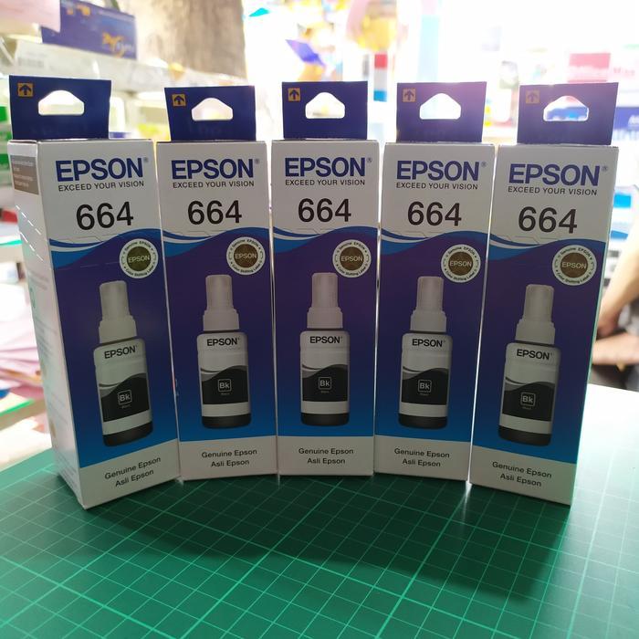 tinta epson 664 black kemasan baru di jamin original.