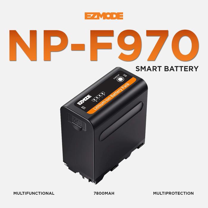 Arrahman - Ezmode Smart Battery Np-F970 Support Powerbank - 7800Mah Terbaru 