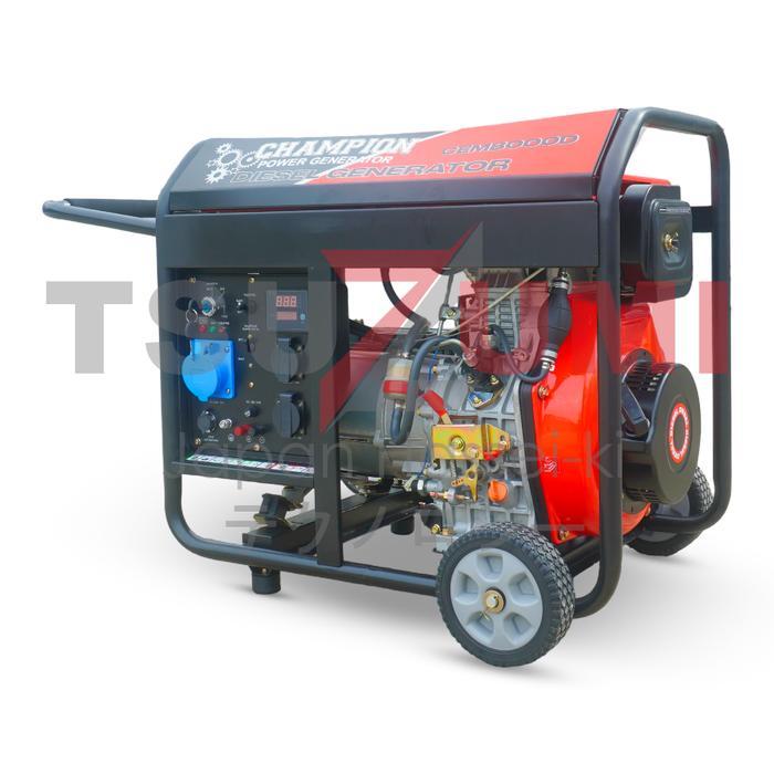 Genset Open 5000 Watt Solar CEM 8000D Champion