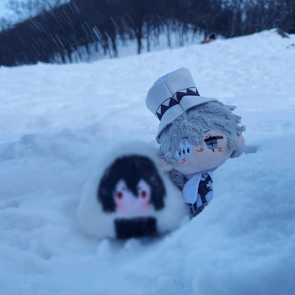 Anime Dazai Osamu Plush Sigma plush Doll Nikolai Gogol soft Pendant Keychain Ookura Teruko plushies