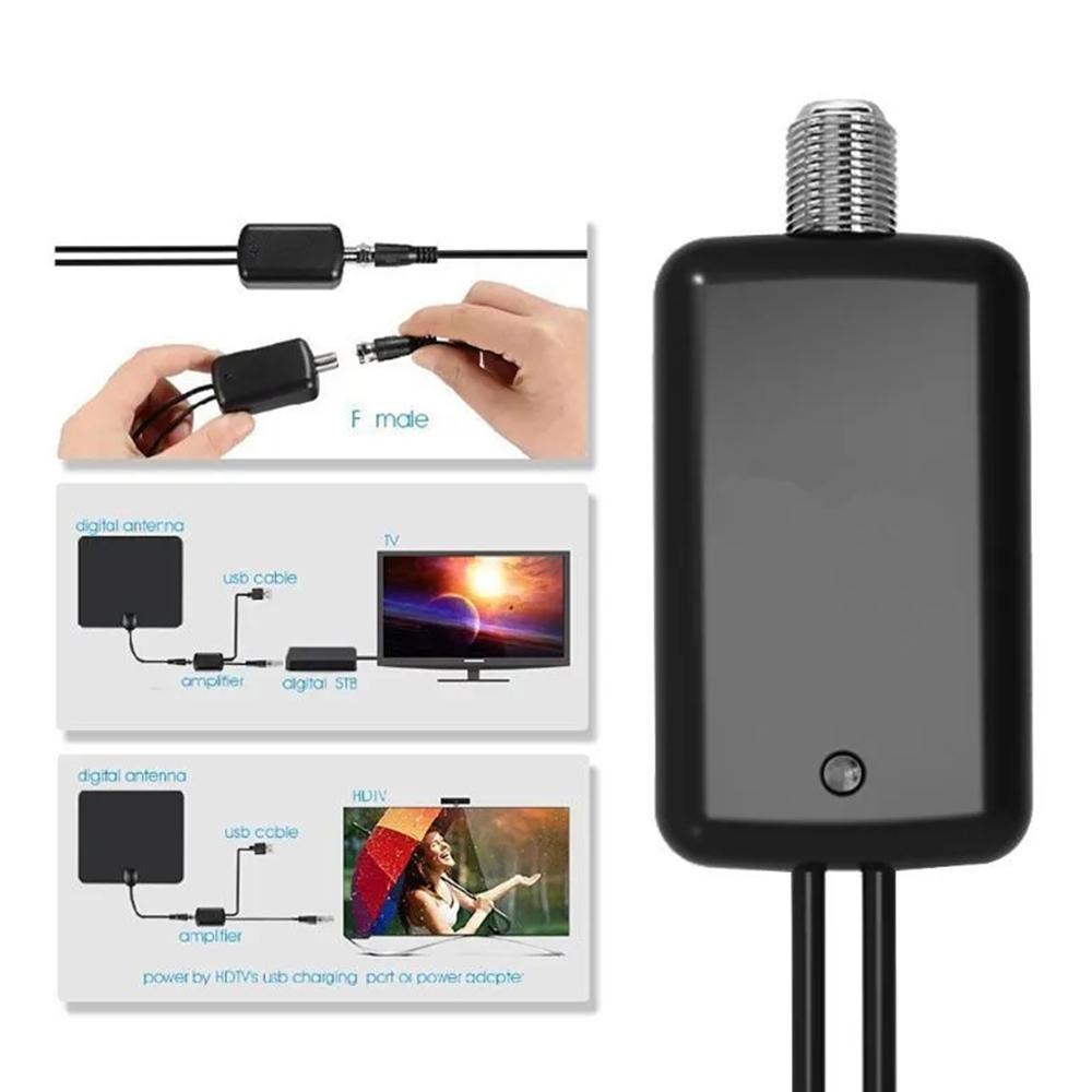 HD Channel Cable TV Low Noise 25DB HDTV Antenna Amplifier TV Signal Amplifier HDTV Signal Amplifier
