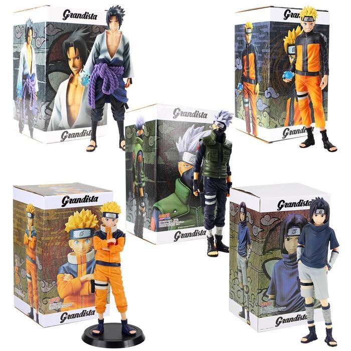 Action Figure Naruto Sasuke Kakashi Grandista
