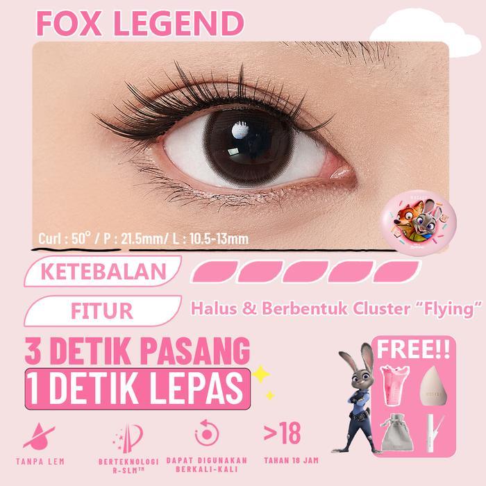 TERMURAH (FOX LEGEND) ZOOTOPIA X WOSADO Bulumata Magnetic Bulumata Natural Eyelash Extention