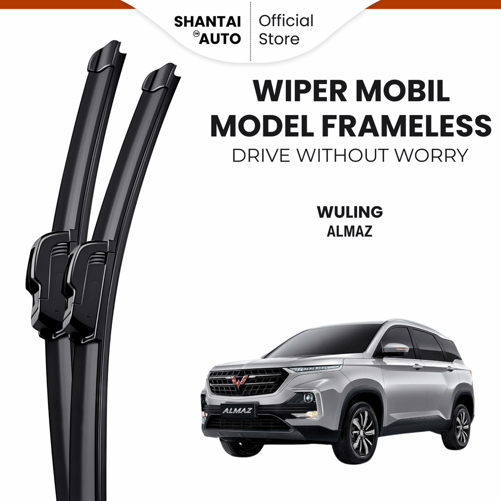 Wiper Wuling Almaz Frameless Kaca Depan Mobil