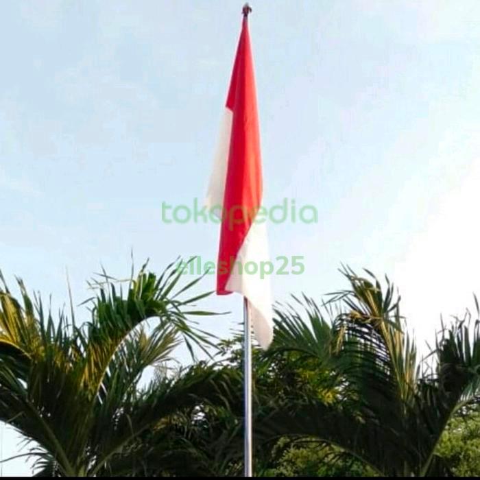 TERLARIS Tiang Bendera Stainless 6 meter READY STOCK