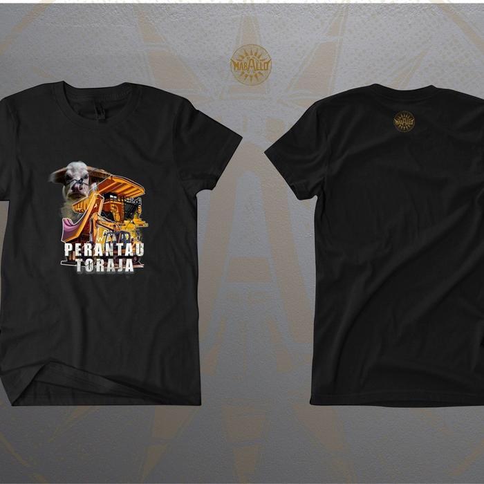 Kaos Maballo PERANTAU TORAJA Kain Catton Combed 24s Sablon Plastisol Teknik Raster Distro Keren