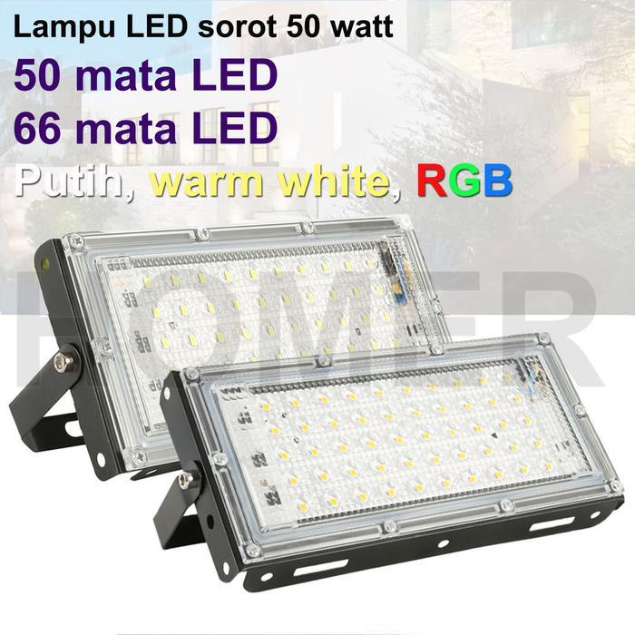 Lampu tembak LED sorot tembak floodlight slim SMD 50w 50 w 50watt 50 watt lampu LED sorot tembak