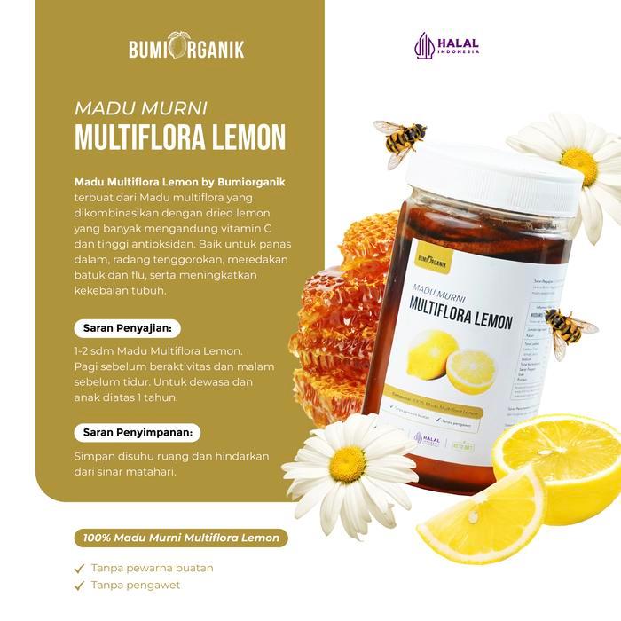 MADU MULTIFLORA LEMON - BUMI ORGANIK - LEMON KERING DAN MADU MULTIFLORA - DRIED LEMON AND HONEY