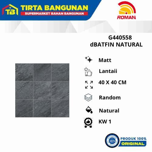 NEW PRODUK ROMAN KERAMIK 40 X 40 CM FLOOR TILE G440558 DBAFFIN NATURAL KERAMIK LANTAI KW 1 THANKYOU
