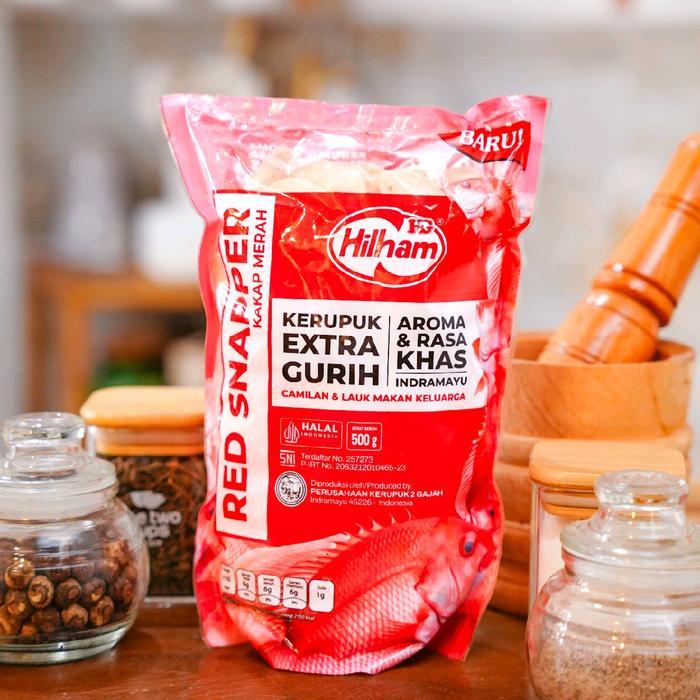 CUCI GUDANG Kerupuk Hilham Ikan Kakap Merah 500 gram