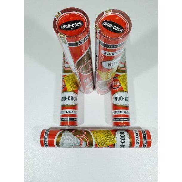 SHUTTLECOCK-BULU TANGKIS INDOCOCK MERAH ASLI ORIGINAL
