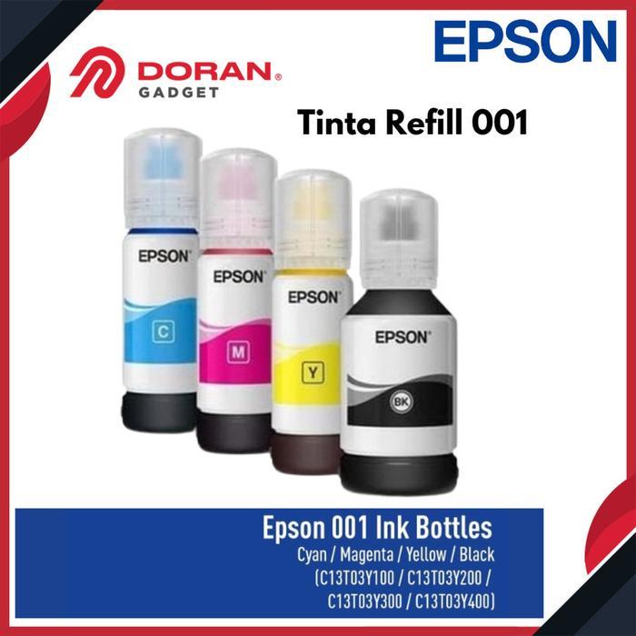 Epson 001 Tinta Refill Isi Ulang Printer Epson 001 BCMY