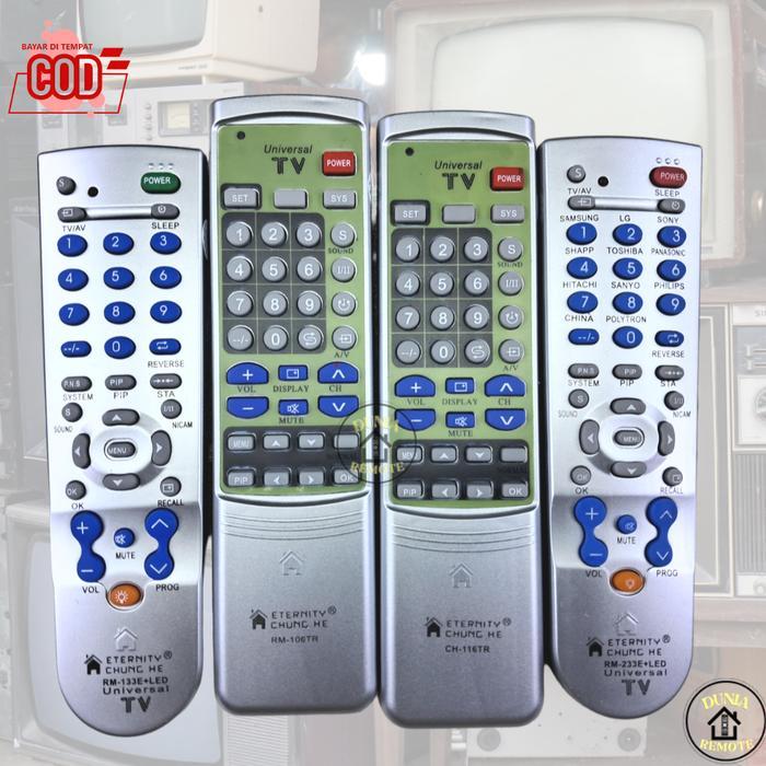 Remote TV Tabung Multi Universal skyworth, Hitachi, Fujitec, dll seri