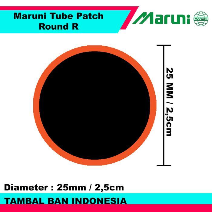 Karet Tiptop Maruni Tube Patch R Lembar Isi 64pcs - Karet Koyok Tambal Ban Tip Top Bulat TBD R