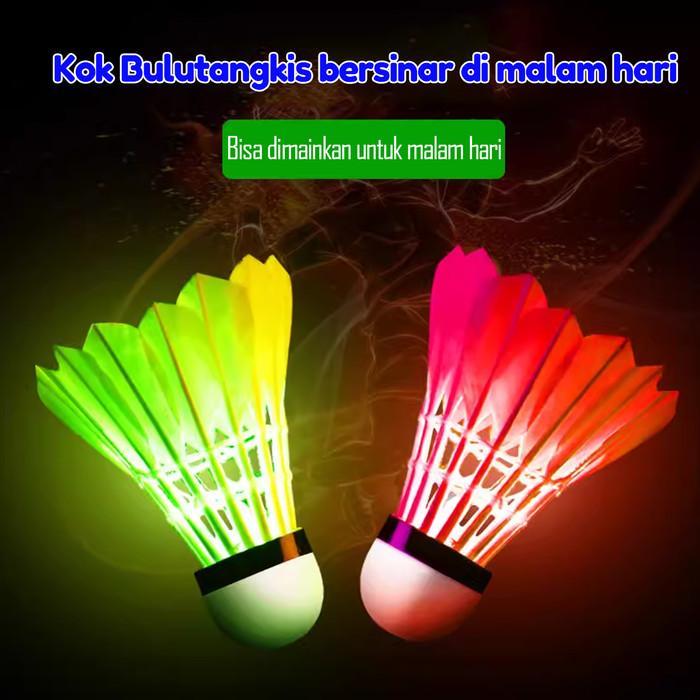 Kok badminton/Kok Bulu Tangkis Bercahaya dengan Lampu LED