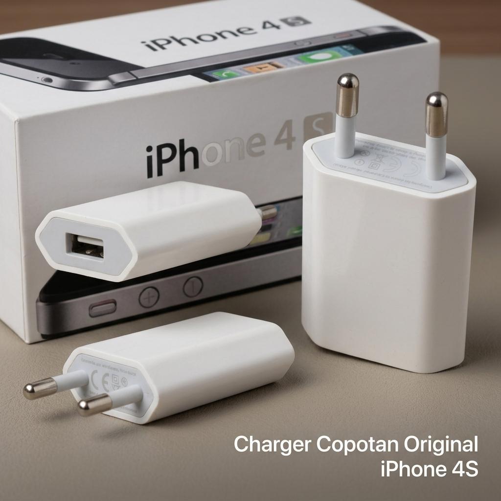 Kepala Charger Apple A1400 Original Bekas 5W Cas Ori iPhone 4S