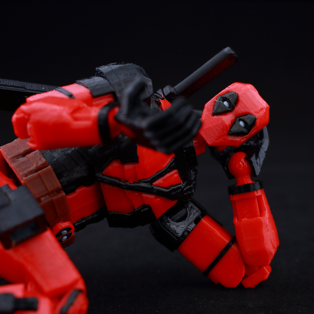 9L3D Titan Action Figure Assembly Completed Deadpool Spiderman 3D Printed Dummy 13 Lucky Kpoop