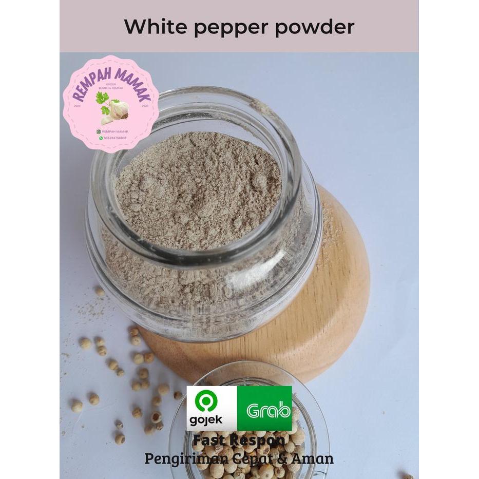NEW!! White pepper powder 500 gram/ lada putih bubuk/ merica bubuk